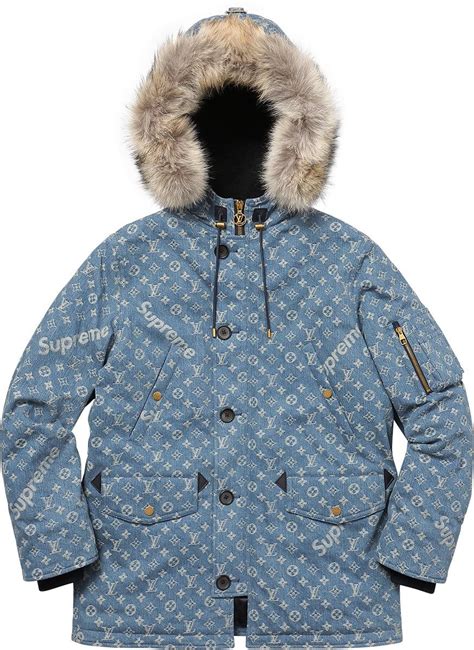 supreme louis vuitton down jacket|Louis Vuitton supreme jacket price.